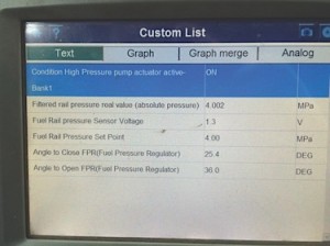 Fuel Pump Scan Data