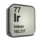 3d render of Iridium element design