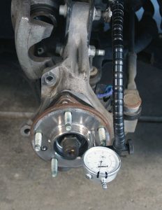 measuring rotors flange runout