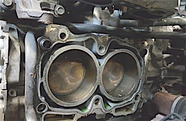Be careful lifting the engine so that you don’t pull the inner CV joint out of the transaxle.